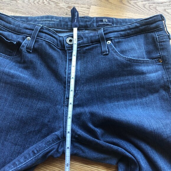 Adriano Goldschmied The Legging Ankle Jeans Dark Wash Size 29 Regular - Picture 13 of 14